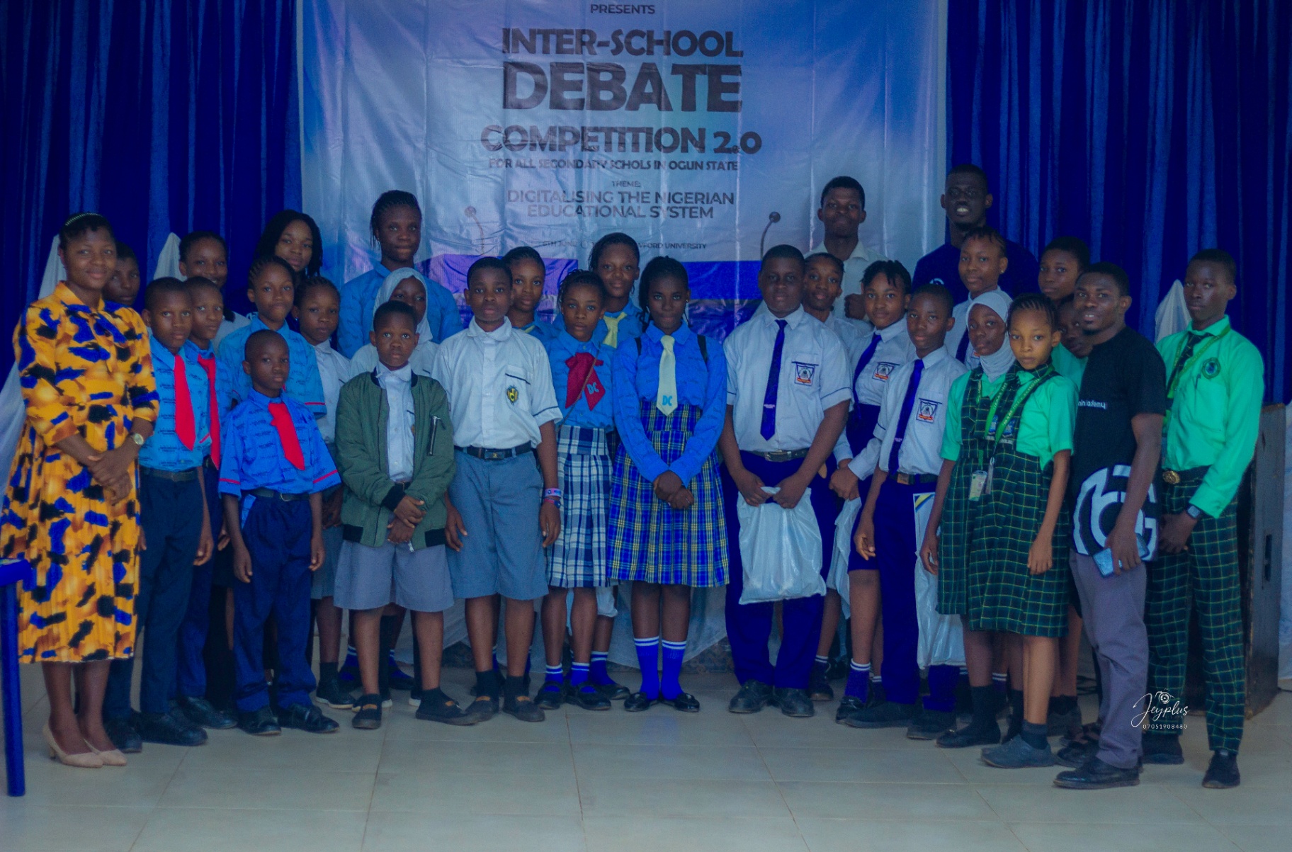 Students from across Ogun State at the event